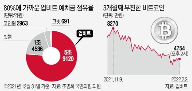 Fed 긴축에…코인 투자 대기자금 석달 새 17% 줄었다