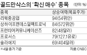 "최소 70% 뛴다"…골드만이 꼽은 5개 종목은