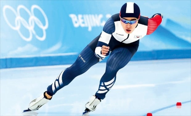 [포토] 한국 첫 메달 주인공 김민석…스피드스케이팅 1500m 銅