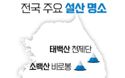 지금 가야 할 설산, 덕유산·태백산·지리산·한라산…"눈꽃이 수줍게 말을 건네요"