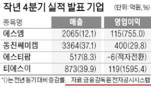 에스엠 '어닝 쇼크'…장 막판 실망매물 쏟아져