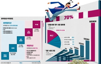 '퇴직연금 70% 룰'…연금개미는 TDF로 넘는다