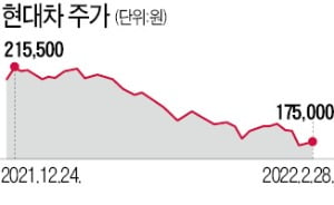 현대차 연일 신저가…한때 17만원선 붕괴