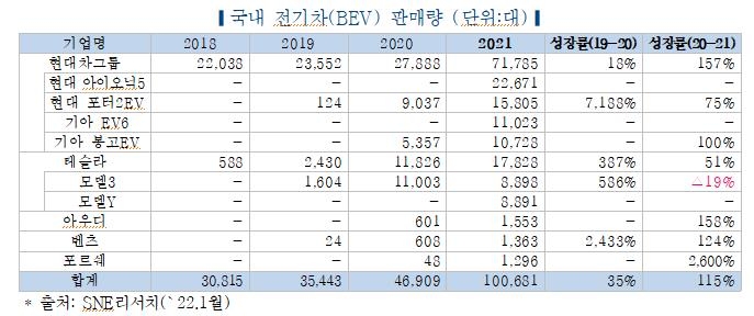 "국내 전기차 시장 현대차-테슬라 양강 구도…올핸 보조금이 관건"