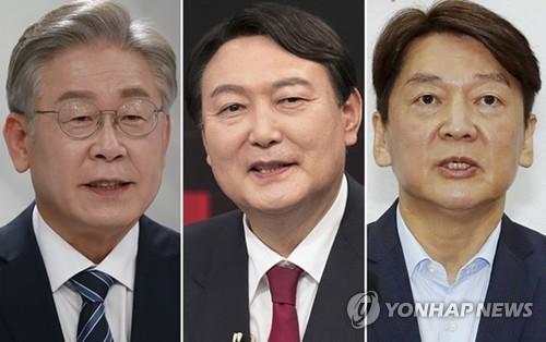 리얼미터 "윤석열 41.6%, 이재명 39.1%, 안철수 7.7%"