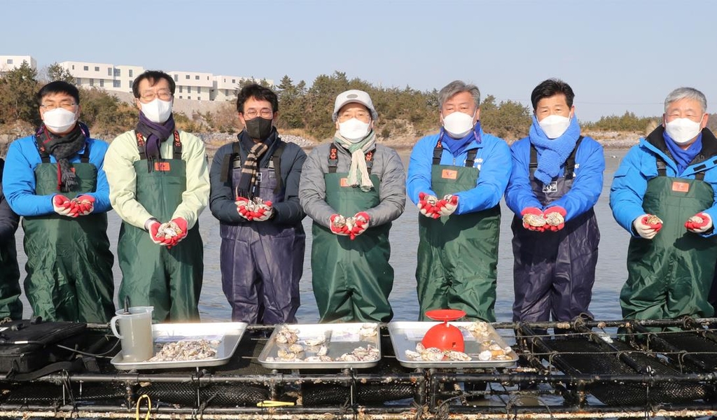 김영록 전남지사 "개체굴 안정적 생산 기반 마련하겠다"