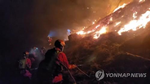 강원 평창 산불 진화 재개…헬기 5대·인력 300여명 투입