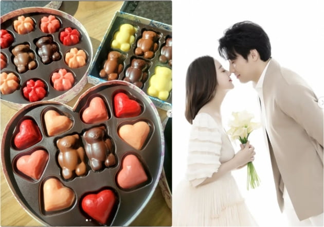 우혜림, '♥신민철' 위한 '산더미' 초콜릿?…로맨틱한 밸런타인데이 [TEN★]