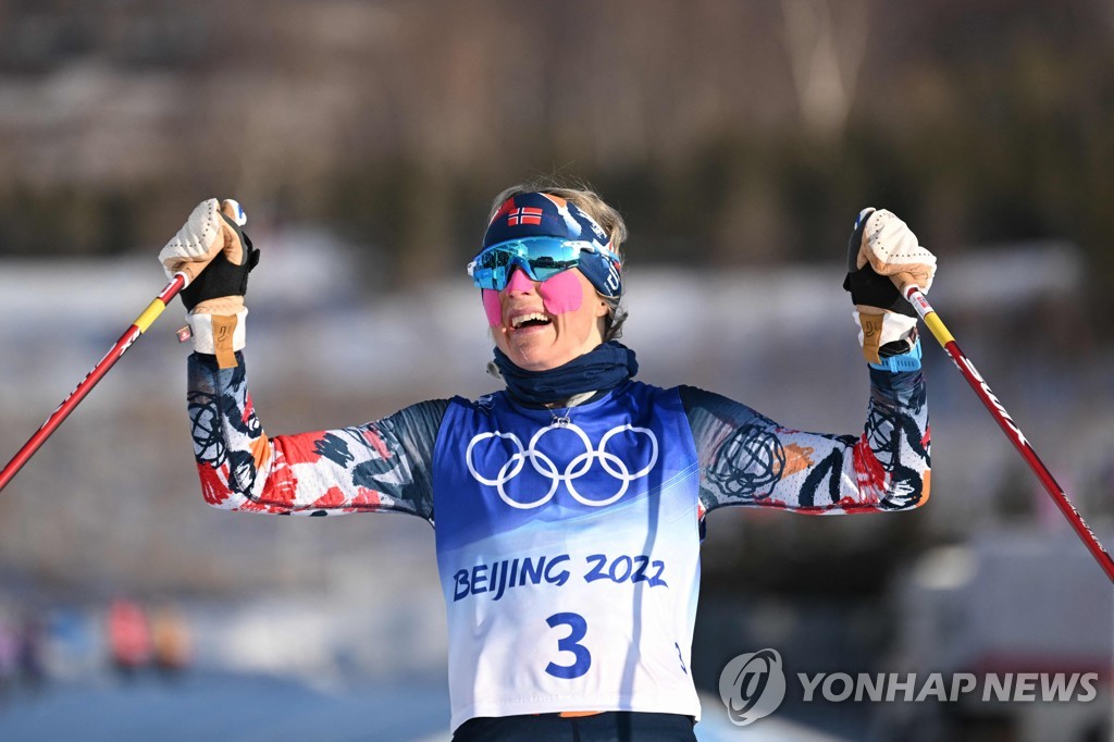 -올림픽- 여자 크로스컨트리 노르웨이 요헤우, 대회 첫 금…이채원 61위(종합)