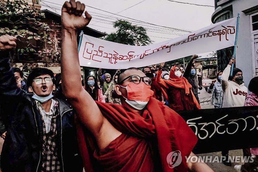 "폭력 중단"…미얀마 쿠데타 1년 국제사회 한목소리(종합)