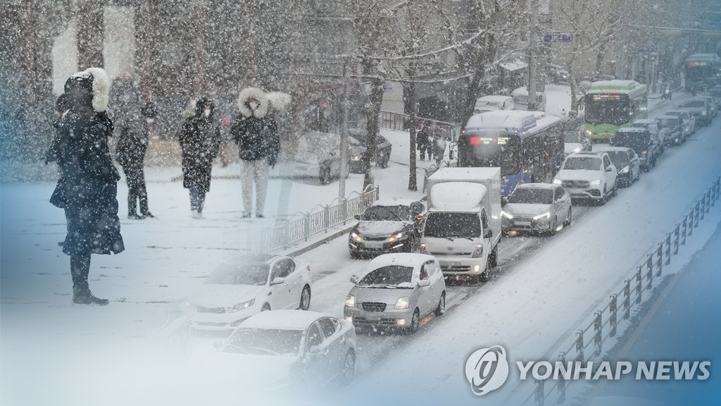 전북 곳곳에 눈발…낮 기온 '뚝'