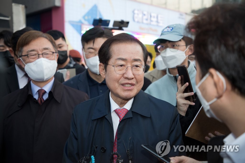 홍준표, '신천지 尹지원설' 질문에 "경선 직후에 알았다"