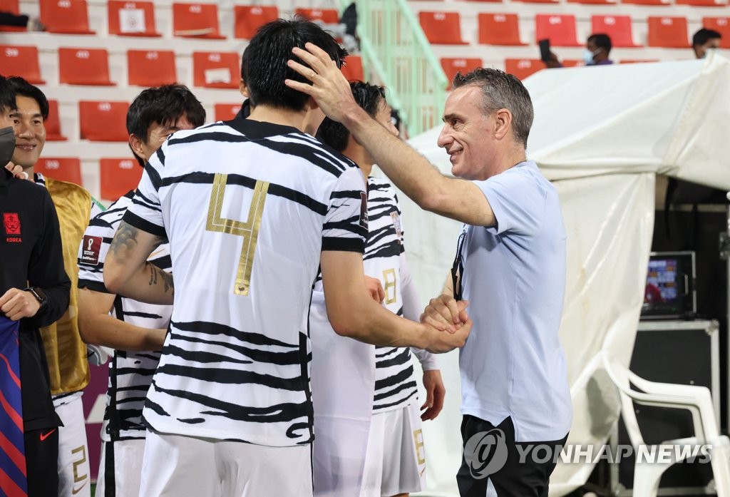 월드컵 본선행 이끈 벤투 "남은 최종예선 2경기, 조 1위 도전"