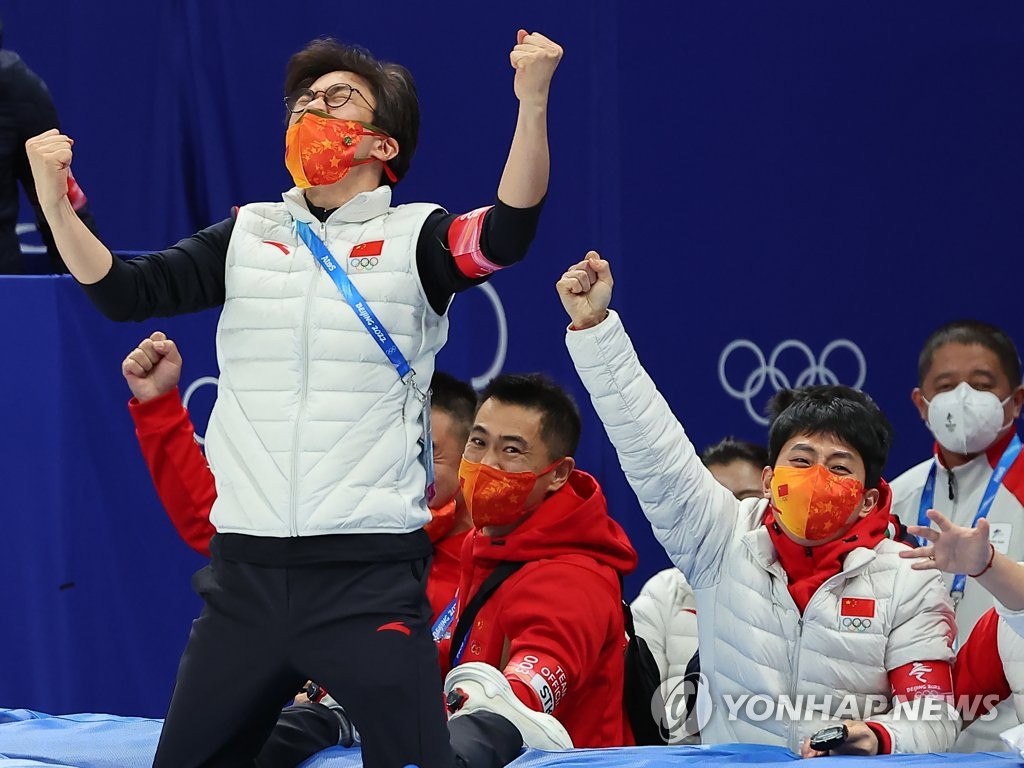 [올림픽] 한국 쇼트트랙 꺾은 중국 김선태 감독 "최선을 다하고 싶었다"