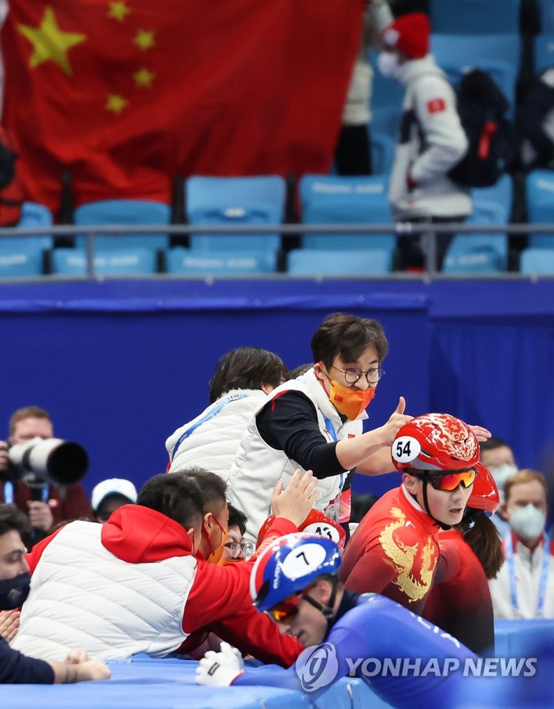 [올림픽] 한국 쇼트트랙 꺾은 중국 김선태 감독 "최선을 다하고 싶었다"