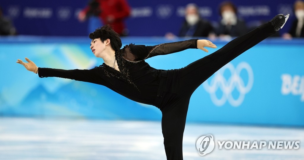 -올림픽- 피겨 차준환 해냈다…4위로 쇼트 통과 '역대 최고 순위'