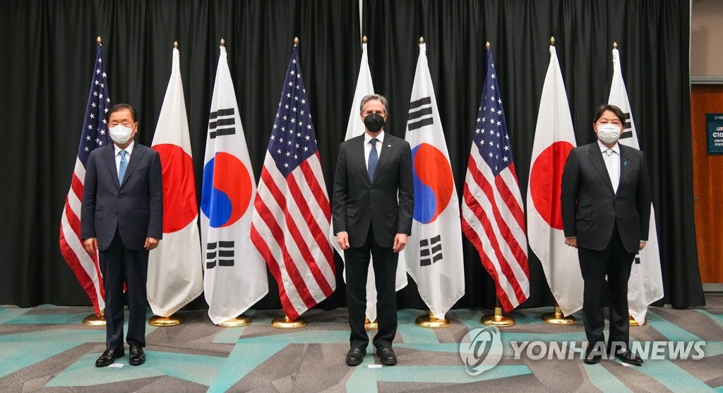 중국, 한미일 외교장관 회담에 "한반도 정세 이유 있다"