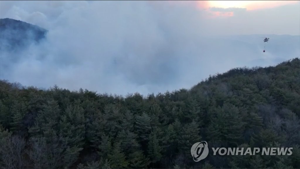 송신소 200ｍ 앞까지 닥친 영덕 산불…7시간만에 진화(종합)