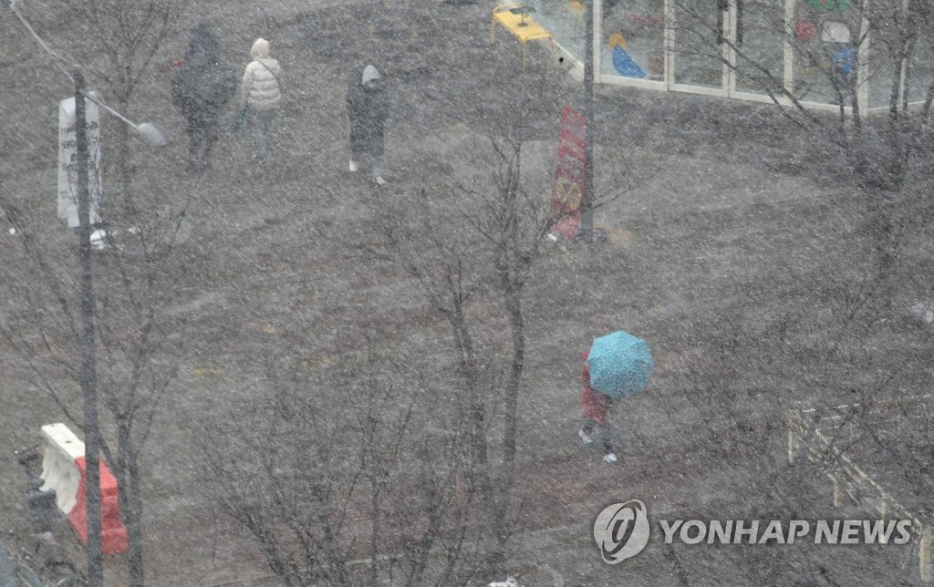 장성 3.4cm 눈…광주·전남 출근길 빙판 주의