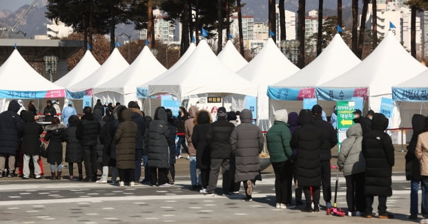 지난 20일 서울 마포구 월드컵공원에 마련된 신종 코로나바이러스 감염증(코로나19) 임시 선별검사소를 찾은 시민들이 코로나19 검사를 받기 위해 줄을 서 있다. /사진=연합뉴스