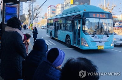 신호 변경에 급정거한 시내버스…승객 7명 경상