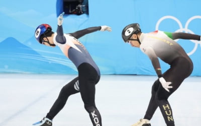 [올림픽] 쇼트트랙 황대헌·이준서·박장혁, 남자 1,500ｍ '결승행 합창'