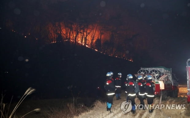 "이런 불은 처음"…합천서 넘어온 산불에 잠못드는 고령 주민들