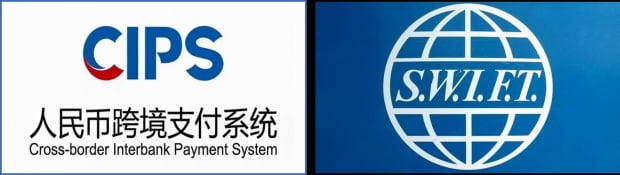 중국의 국제결제시스템(CIPS)과 국제금융결제망 로고. /사진=각사 홈페이지