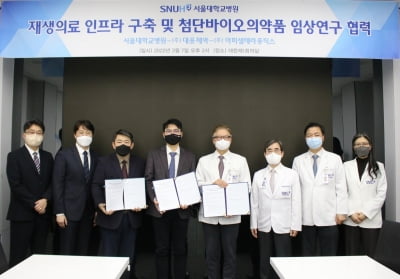대웅제약·아피셀, 서울대병원과 재생의료·바이오의약품 협력