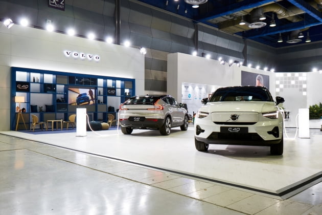 볼보자동차코리아, 'xEV트렌드코리아 2022'에서 순수 전기 SUV C40 리차지 일반 관람객 대상 첫 공개. 사진=볼보자동차코리아