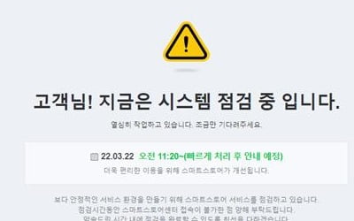 네이버쇼핑 스마트스토어 '먹통'…현재 복구 완료