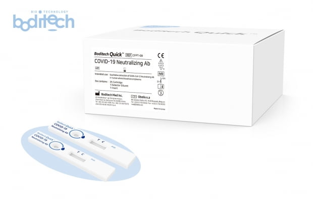 바디텍메드가 수출 허가를 받은 중화항체 진단키트