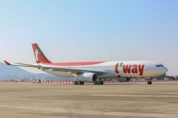 티웨이항공이 도입한 A330-300. [사진=티웨이항공 제공]
