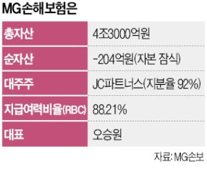 MG손보 경영개선 계획 '퇴짜'…내달 부실금융기관 지정 가능성