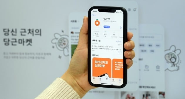 당근마켓 애플리케이션(앱) 화면. 사진=한국경제신문