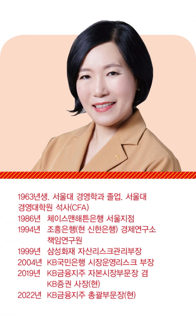 박정림 KB증권 사장, 업계 첫 여성 CEO…금융 투자 플랫폼 구축