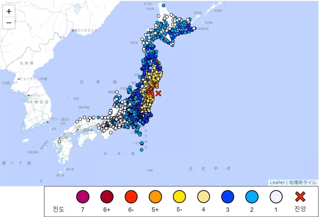 日후쿠시마 앞바다 규모 7.3 강진…원전수조 냉각기능 한때 정지(종합2보)