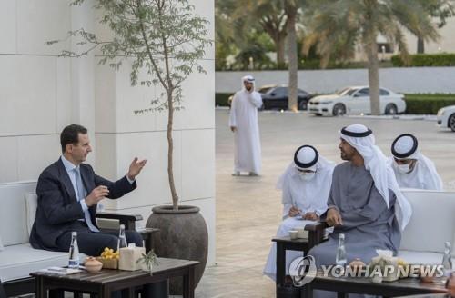 시리아 대통령 UAE 방문…내전 후 첫 아랍 정상외교(종합)