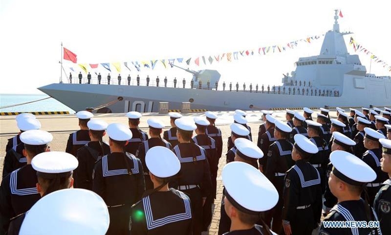 중국 최신예 대형 구축함 실탄사격 훈련…"실전 시나리오 바탕"