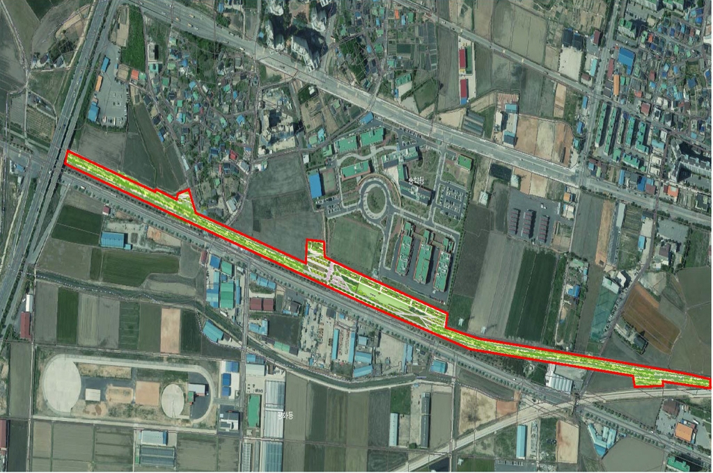 익산 송학동 철도 유휴부지에 미세먼지 차단숲 조성