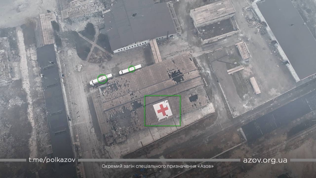 [우크라 침공] 러시아 공격으로 마리우폴 적십자 건물 파손