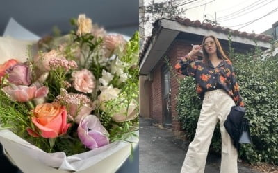 '예비신부' 손담비 '♥' 이규혁과 데이트중?…꽃다발 선물 자랑 [TEN★]