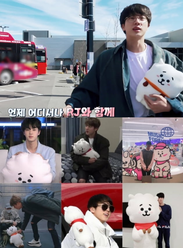 방탄소년단 진, BT21캐릭터 알제이 제품 또 품절 '솔드 아웃 킹'