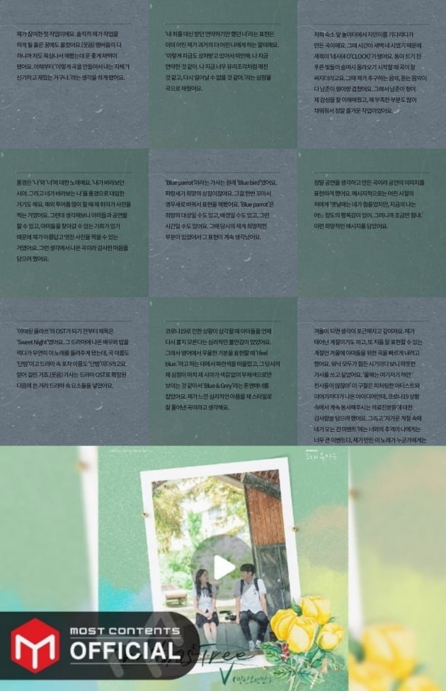 방탄소년단 뷔, "고유한 색채의 음악으로 아티스트가 된 소년"