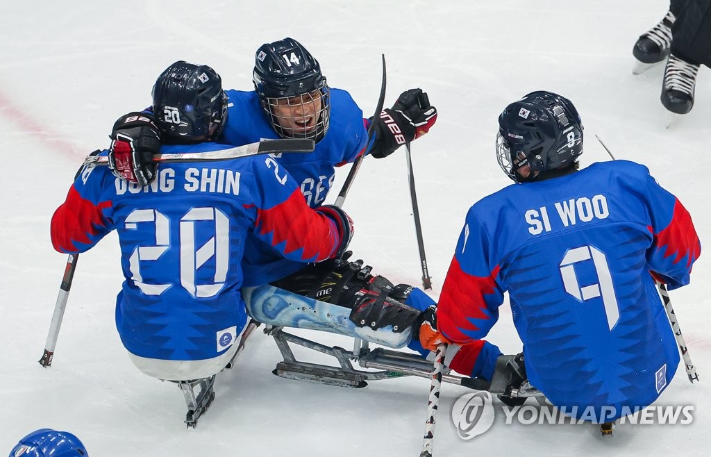 -패럴림픽- 한국 아이스하키, 이탈리아에 4-0 완승…4강 진출