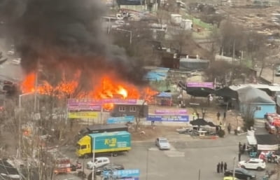 구룡마을서 화재…바람 타고 대모산으로 불길 번져(종합)