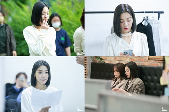 설인아, 웹툰 싱크로율 100%…촬영 비하인드 컷 공개 ('사내맞선')