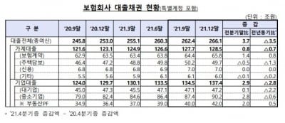 지난해 보험사 우리 카지노 266.1조…1년 전보다 13조 늘었다