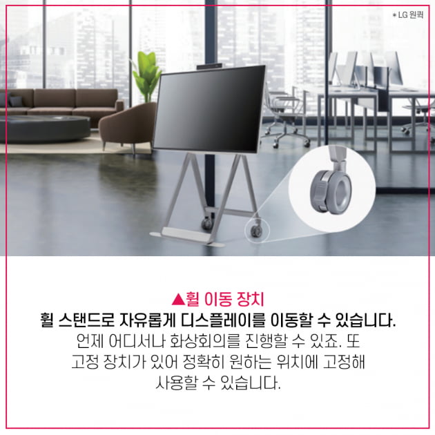 “카메라, 메모, 화면 공유까지 한번에” 우리 회사 화상회의 책임지는 LG 올인원 Biz스크린 ‘원퀵’