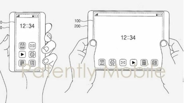 삼성전자가 WIPO에 출원한 롤러블 디스플레이 특허. WIPO 캡처